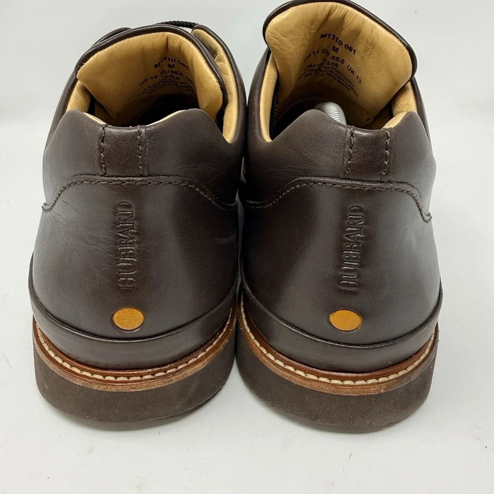 Samuel Hubbard DressFast Dress Sneakers Mens 14 M Brown Leather Cap Toe Vibram